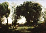 camille corot A Morning; Dance of the Nymphs(Salon of 1850-1851) oil on canvas